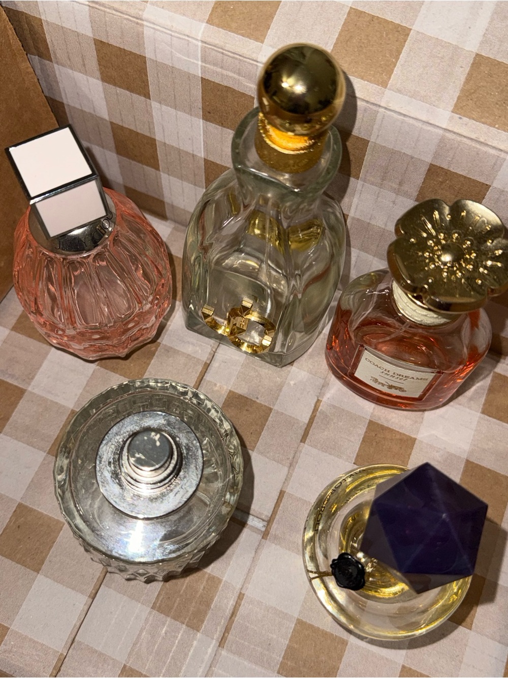 Luxury Empty Perfume Bottle Lot 5 Jimmy Choo Coach Viktor & Rolf Decor crafts - Picture 4 of 9